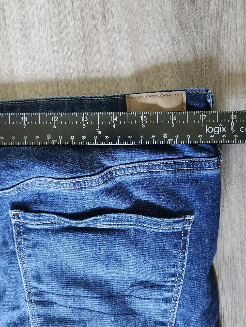 American Eagle Hi-Rise Next Level Stretch Denim Jean Jegging Dark Wash Size 16